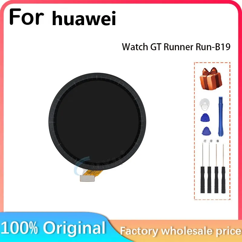 For Huawei WATCH GT Runner RUN-B19 Display + Touch Screen For Huawei WATCH GT Runner RUN-B19 LCD AMOLED Display