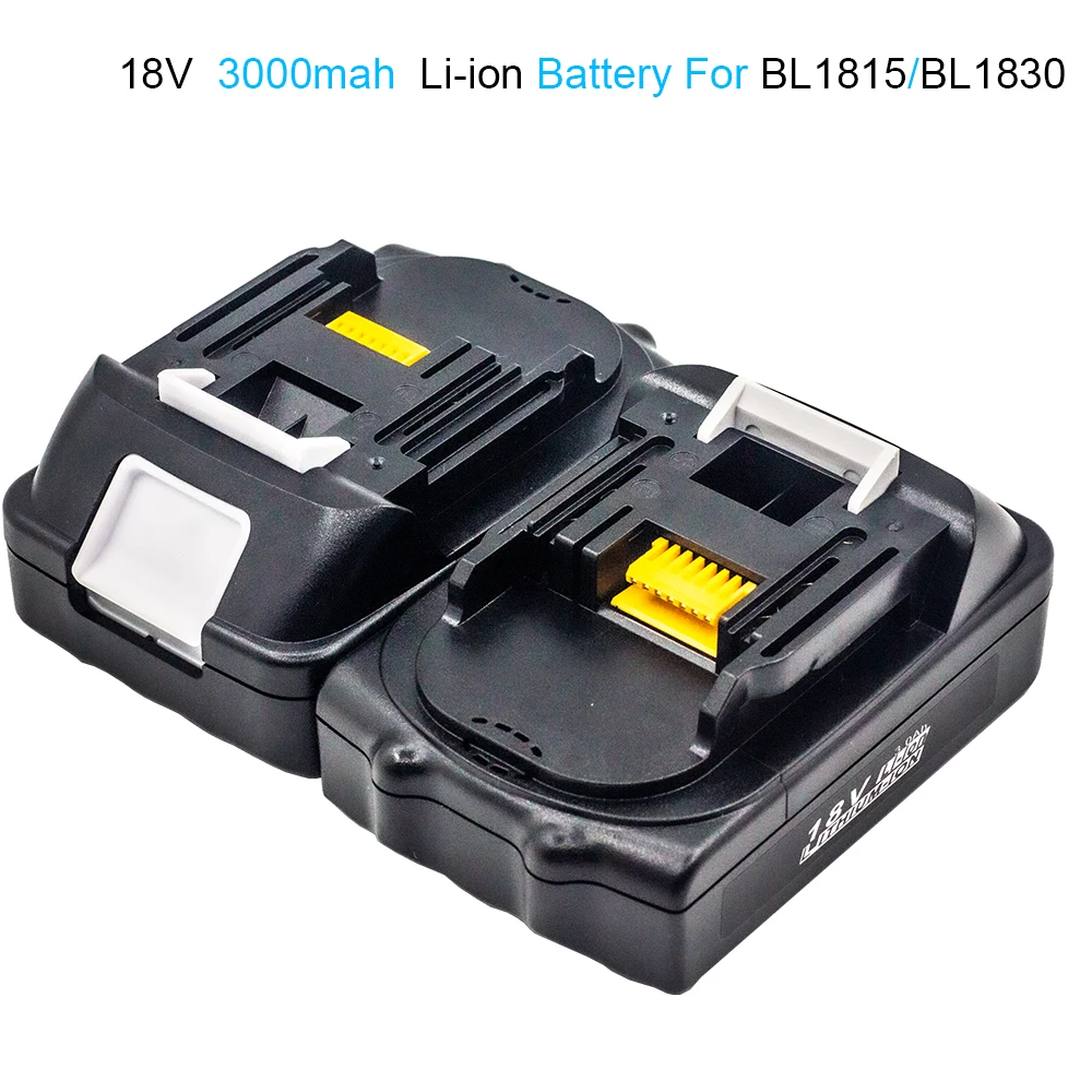 18V 3000mAh BL1830 Lithium Battery Pack Replacement for Makita Drill LXT400 194205-3 194309-1 BL1815 BL1840 BL1850 Li-Ion