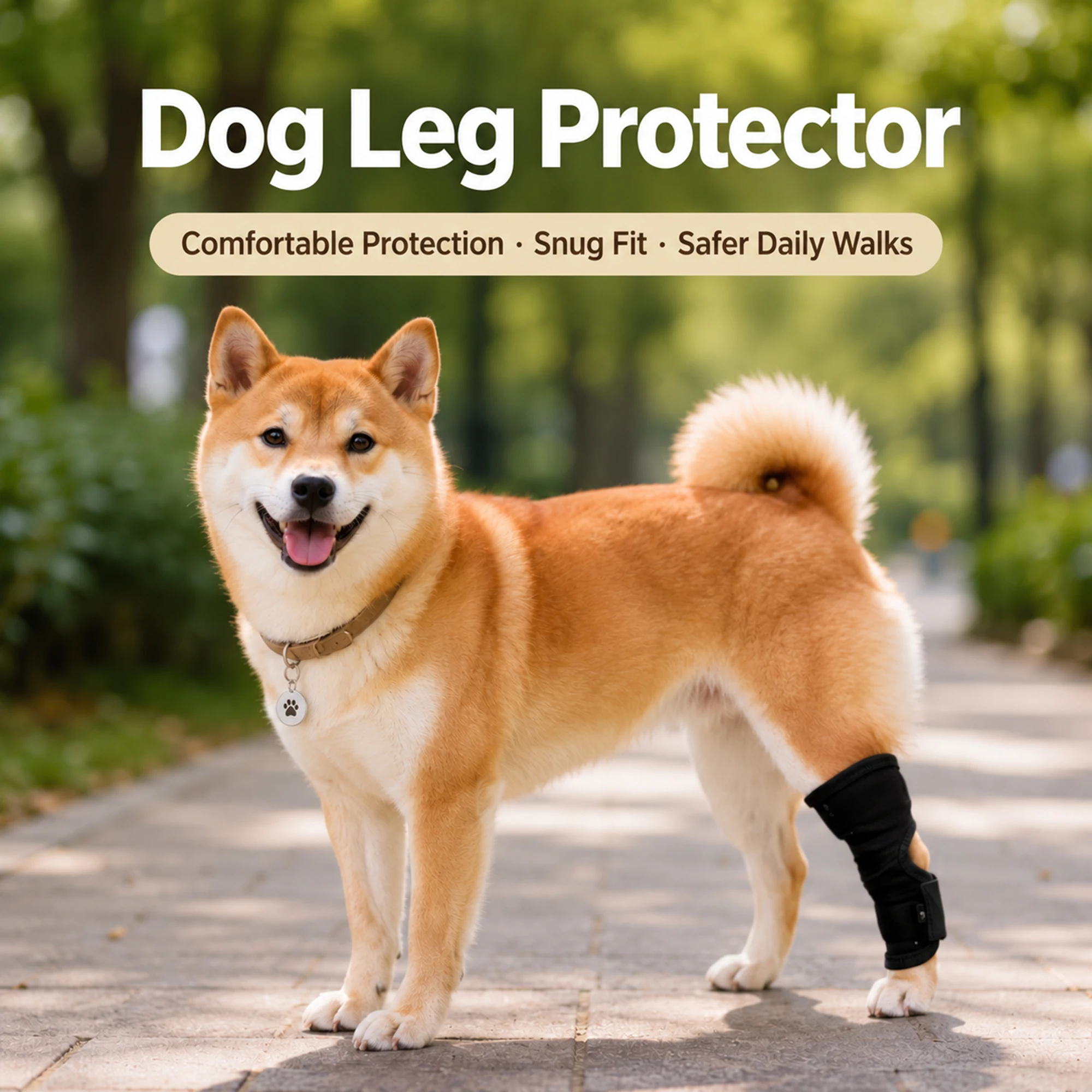 Dog Leg Protector Brace Elastic Wrist Wrap With Joint Hole Hook And Loop Adjustable Support Sleeve For Hind Leg Injury Recovery