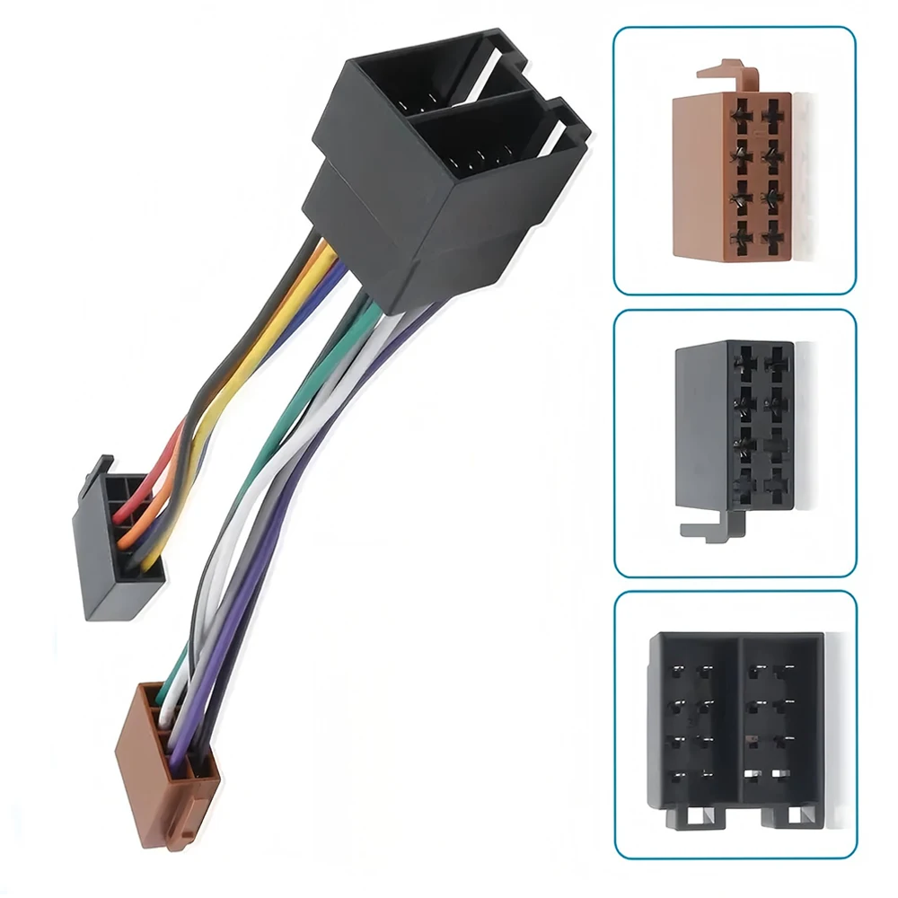 Auxiliary In Cable Car Radio Adapter Stereo Harness Cable ISO Plug Fits for E36 E46 E39 Radio Wire Harness Radio Adapter Harness
