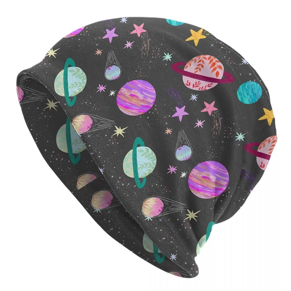 

Skullies Beanies Fashion Hats Space Galaxy UFO Alien Thin Bonnet Special Caps Men