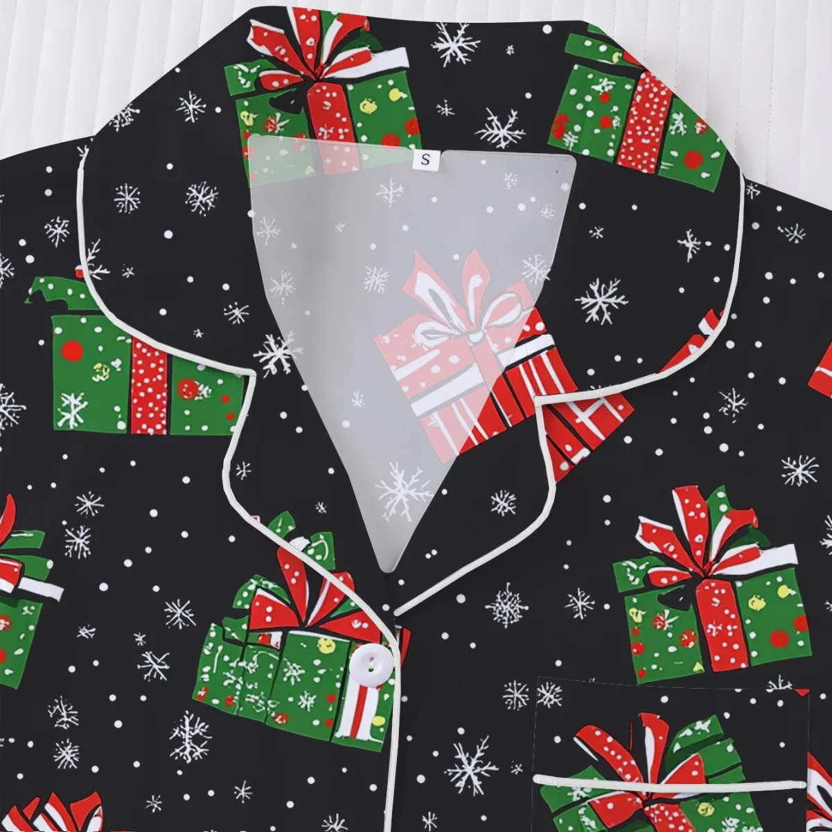 عيد الميلاد منامة مجموعة الصيف أزياء المرأة الكرتون سانتا كلوز المطبوعة ملابس خاصة ملابس منزلية غير رسمية عيد الميلاد حزب المتسكعون مجموعة #2