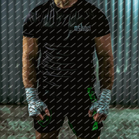 New ASKARI FIGHTER T-shirt Street King Fighting Top KOTS Underground Boxing Champion Training Sports Speed Dry Boxing Suit shirt