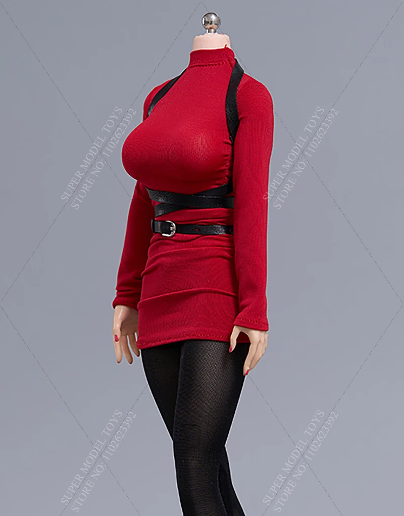 CDTOYS CD082 Pakaian Tentara Wanita Skala 1/6 Gaun Warna Solid Slim Jaket Angin Khaki Untuk Boneka Action Figure 12-inci