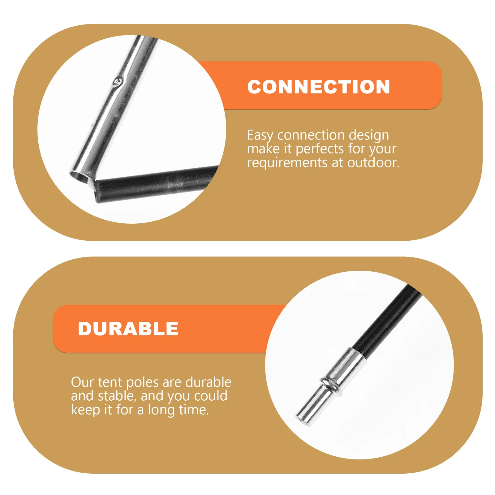 

1Set Fiberglass Camping Tent Pole Kit Outdoor Tent Support Rod Repair Replacement Canopy Accessory Outdoor Tool