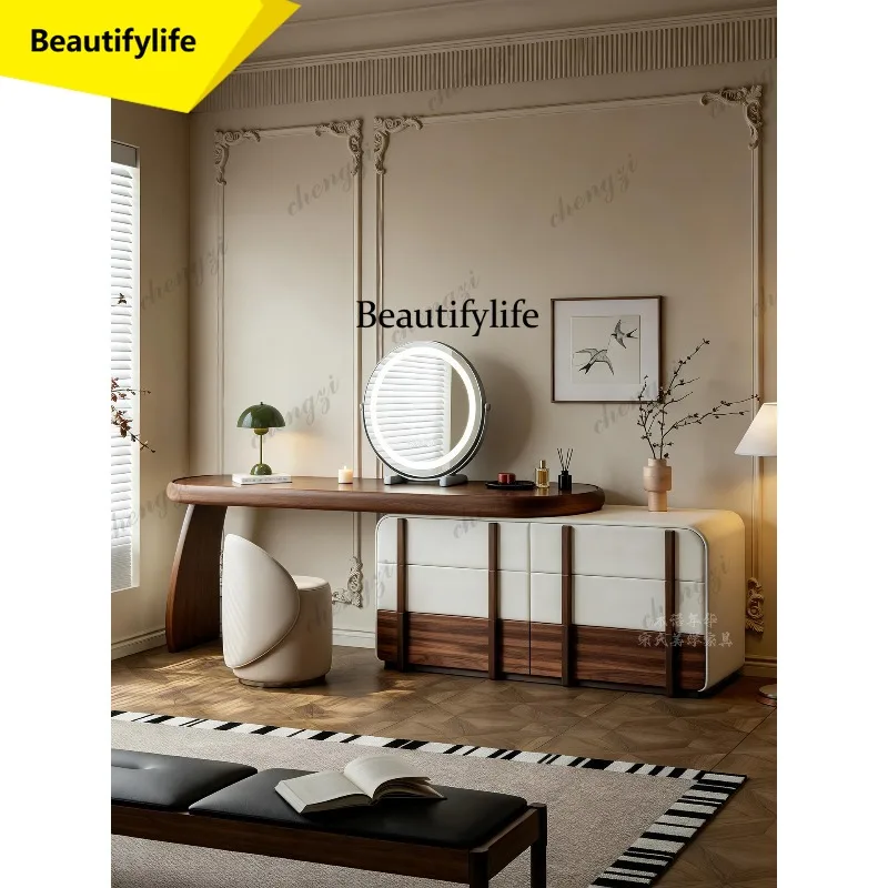 M02 Medieval style makeup table corner dresser solid wood bedroom chest locker integrated