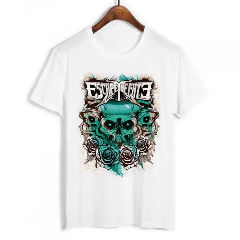 T-shirt en coton blanc de la bande ESCAPE THE FATE, taille S 4XL, pour Fan NI13