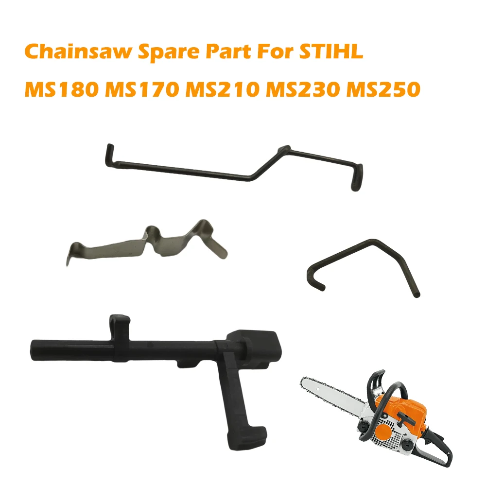 Дроссельная заслонка для STIHL MS180 MS170 MS210 MS230 MS250 Дроссельный стержень Рычаг переключателя Штифт пружины Комплект запасных частей для бензопилы
