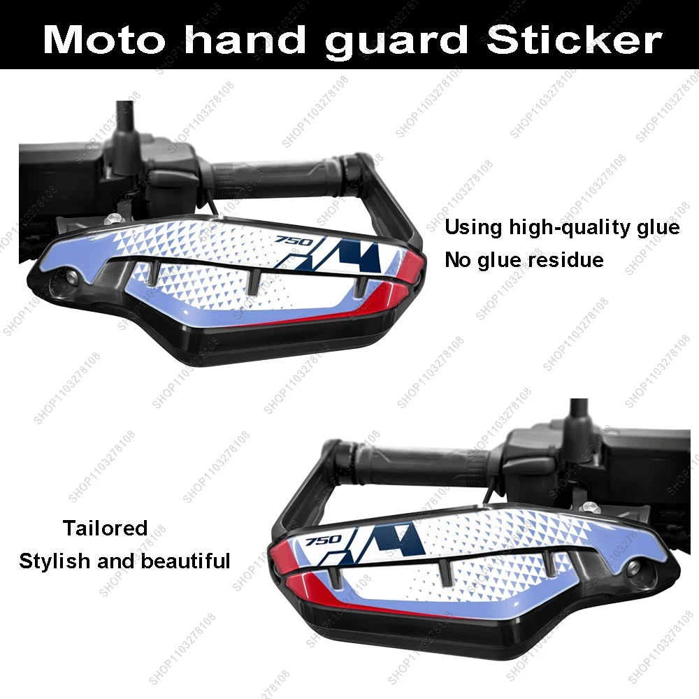 For Honda XL750 Transalp 2025 Motorcycle Gel 3D Resin Stickers Handguard Decal Hand Guard Protection Sticker