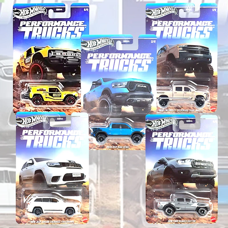 Camionetas Hot Wheels Originales de la Serie Silver, Modelo 2020 Ram 1500 Rebel, 2019 Ford Ranger Raptor, Juguetes a Escala 1/64