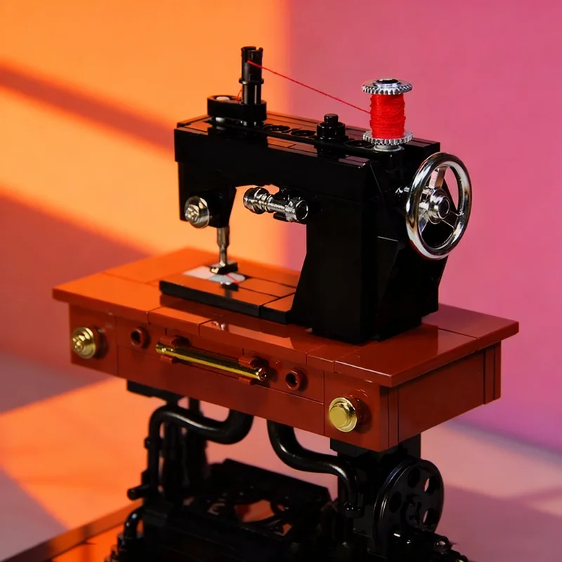 

244 шт. MOC античная певица швейная машина кинетическая модель строительные блоки строительные игрушки «сделай сам» творческая идея рождественские подарки дети