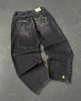 American Hip-hop Retro Loose Jeans Women's Y2K New Tide Harajuku High Waist Wide leg Pants Gothic Wide Pants Street Pants Male 5
