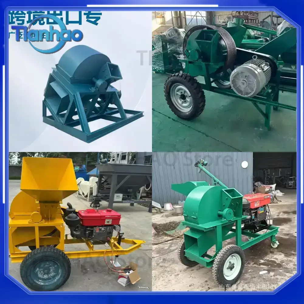 Wood Chipper for Mushroom Sawdust Production Small Furniture Waste Shredder Garden Landscaping Branch and Timber Crusher