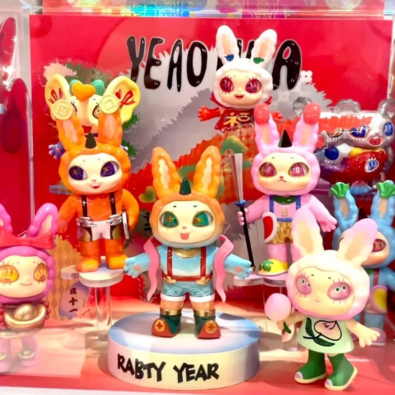 

Подлинная серия Agan Rabty Year, загадочная коробка, игрушки, кавайные коллекционные фигурки, слепая коробка, милая модель, подарок-сюрприз на день рождения