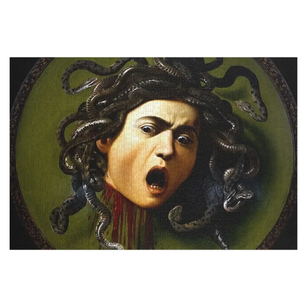 High Resolution Caravaggio Medusa 1597 Jigsaw Puzzle Custom Gift Game Children Wood Animals Puzzle