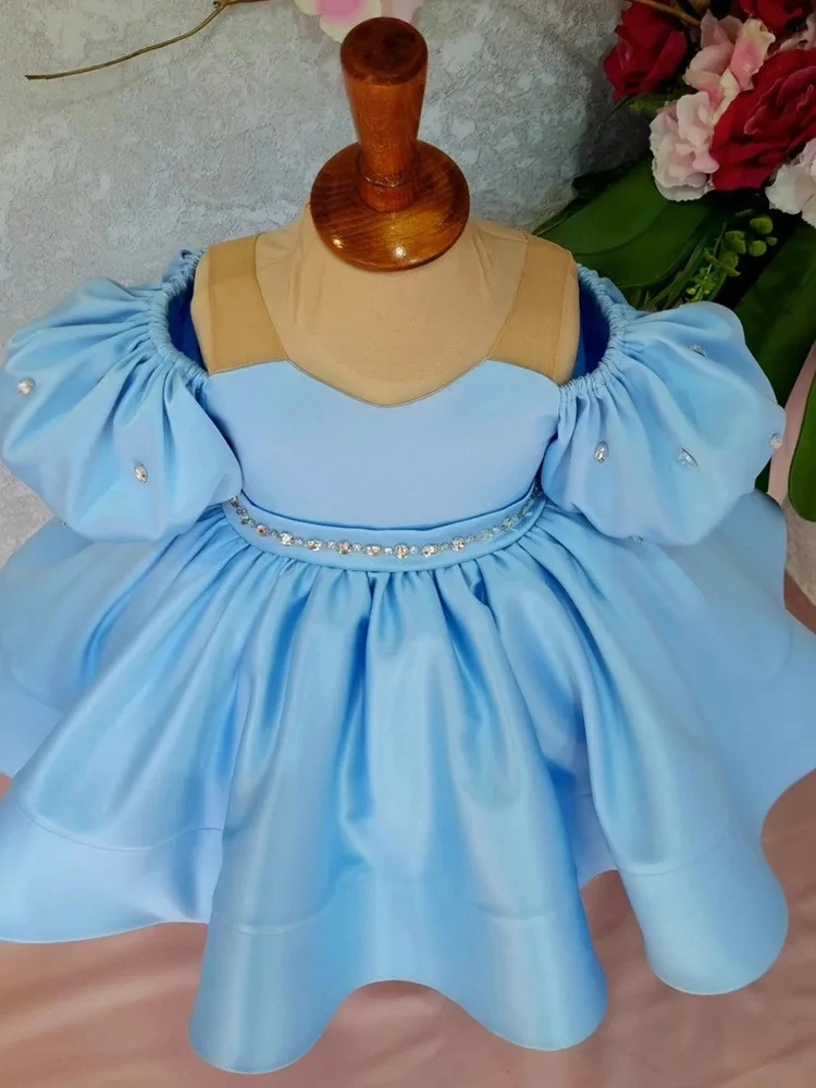 Vestido de princesa feminino, Festa de aniversário do primeiro ano, Vestido Batizado do Bebê, Traje de Natal, Nova Moda