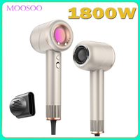 MOOSOO H2 High-Speed Hair Dryer Negative Ionic Blow Dryer 110, 000 RPM Brushless Motor for Fast Drying Low Noise Thermo-Control