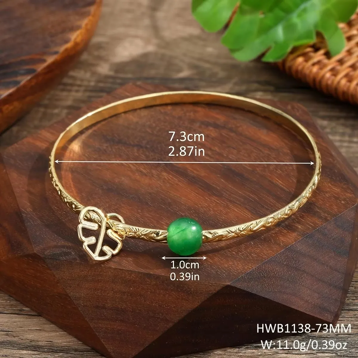 سوار حريمي دائري مطرقة هاواي ، مجوهرات ساموان دب اليشم ، ألوها التونغا البولينيزية