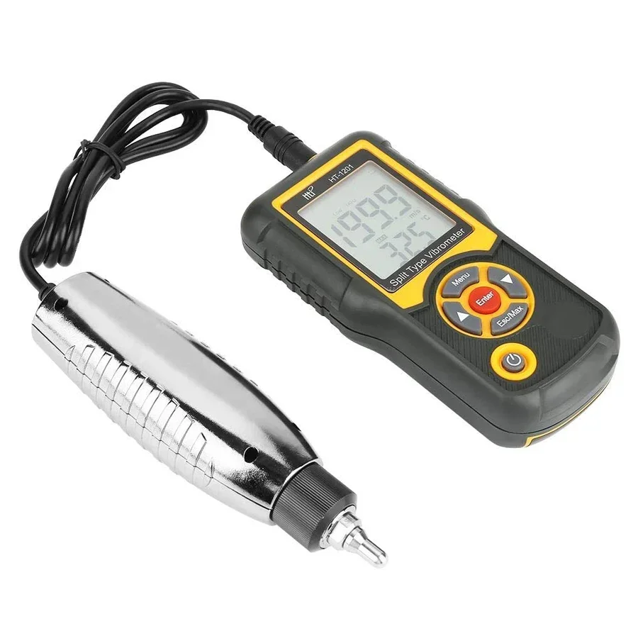 1201 Digital Vibration Meter Vibrometer Acceleration Sensor Gauge Analyzer Tester