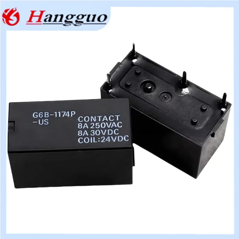 5PCS/Lot Original new G6B-1114P-US 5A 4PIN G6B-1174P 8A 4PIN 5V 12V 24V G6B-2114P-US-24VDC DC5VDC  12VDC 5A 6PIN Relay