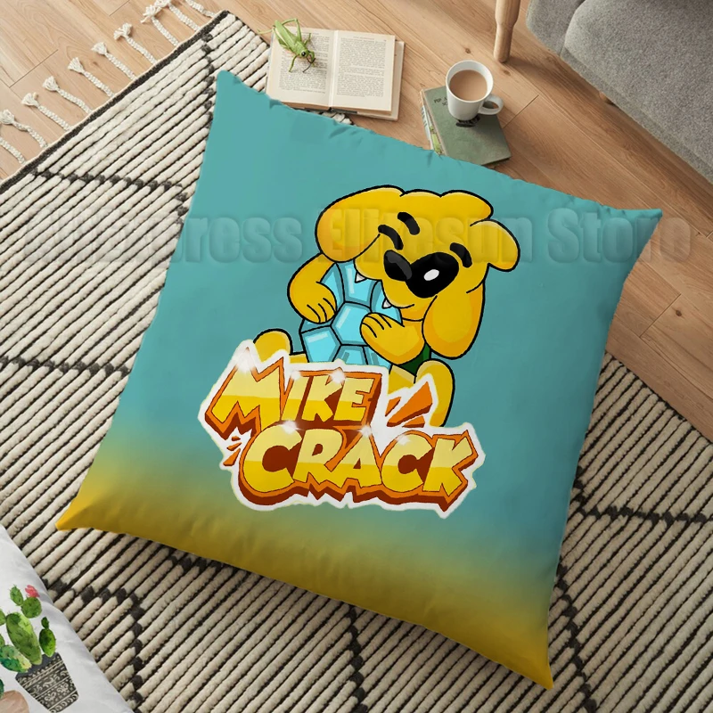 Juste de coussin de dessin animé Mikecrack, taie d'oreiller de canapé décorative pour la maison, sans intérieur, figurine d'action d'anime, 45x45cm