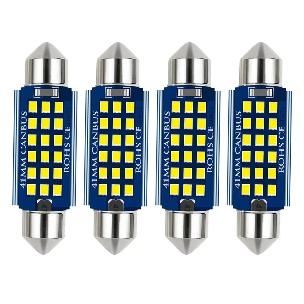 

Part Bulbs 12V-15V DC 41mm 4pcs 578 212-2 6000K Accessories Dome Map Light Festoon Bulb Interior Lamp High Quality