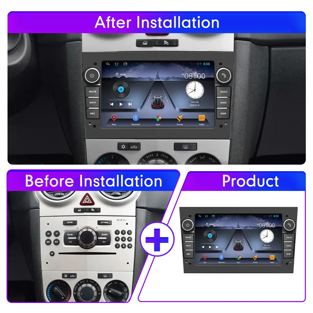 Car Radio Multimedia，Opel Astra H J 2004-11 Vectra Vauxhall Antara Zafira Corsa C D Vivaro Meriva Veda Wireless CarPlay Auto