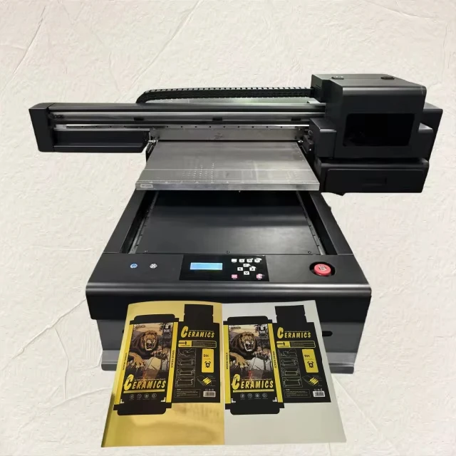 6090 UV Flatbed Printer Inkjet Machine Automatic New Highly Printing Speed with I1600 I3200 Xp600 Printhead