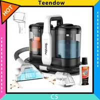 Teendow C5 Washing Vacuum Cleaner Carpet Cleaner, Powerful 450 W Brush Motor, Low Noise, 1500ml Large Water Tank Capacity, Portable and Compact, Spot Cleaner, Suitable for Cleaning Carpet, Sofa, Stairs, Pets, and Car