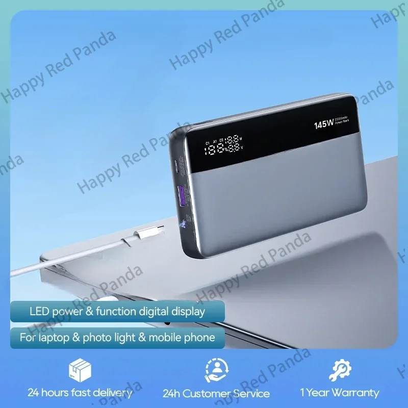 

145W 25000mAh Power Bank PD Fast Charging Portable with External Battery for Macbook Pro/Air Series