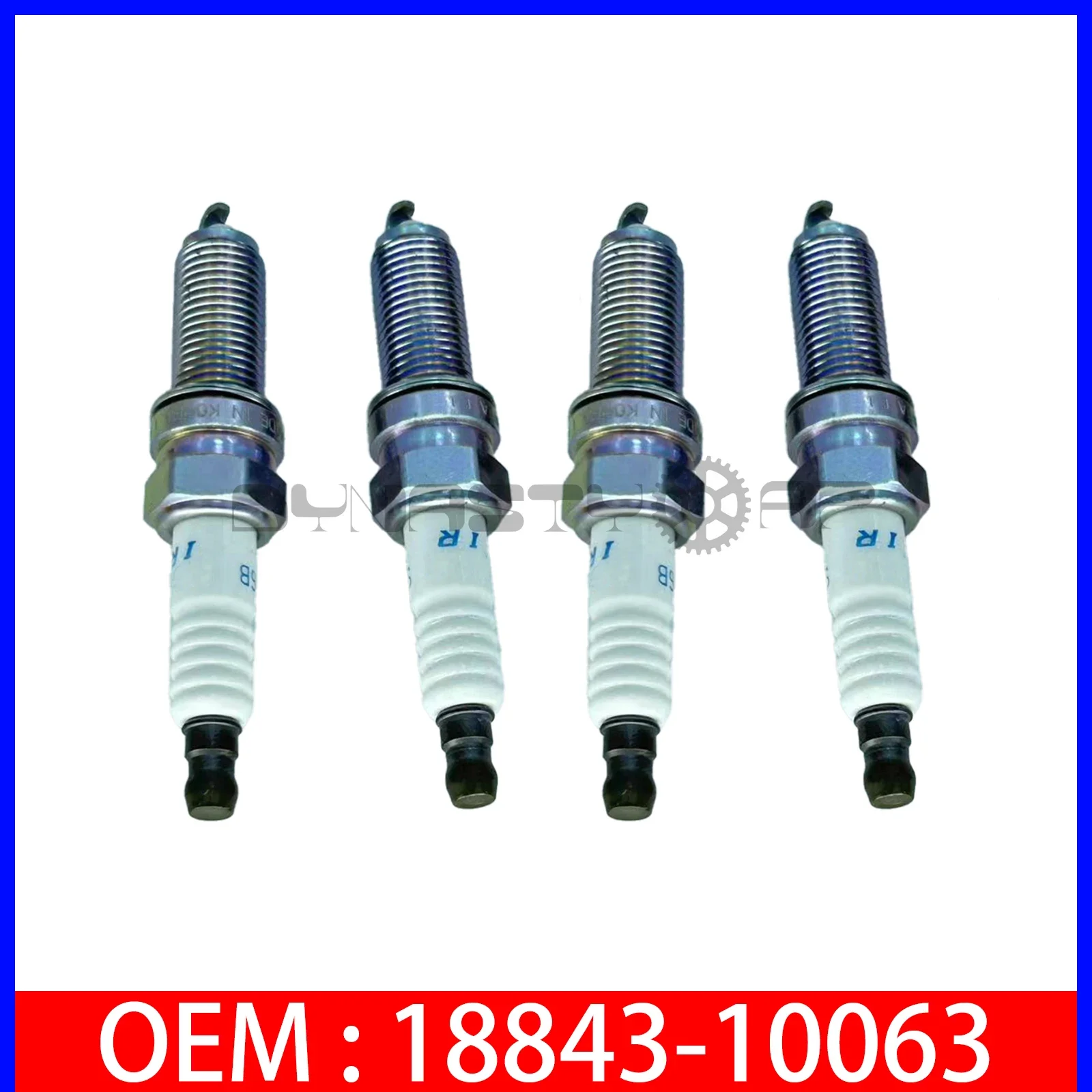 4 Pcs spark plug 18843-10063 For Kia Soluto PEGAS KX1 K2/RIO Reina  1884310063 18843 10063 1.4L 1400CC 2WD