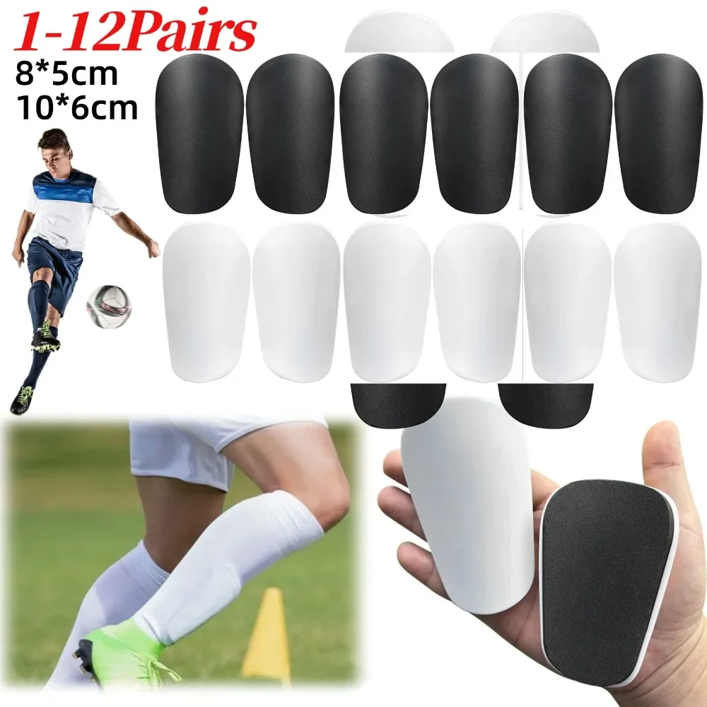 1-12Pairs Mini Soccer Shin Pad Football Training Leg Guard Protective Equipment  Men Women  Sports Safety Shin Guards