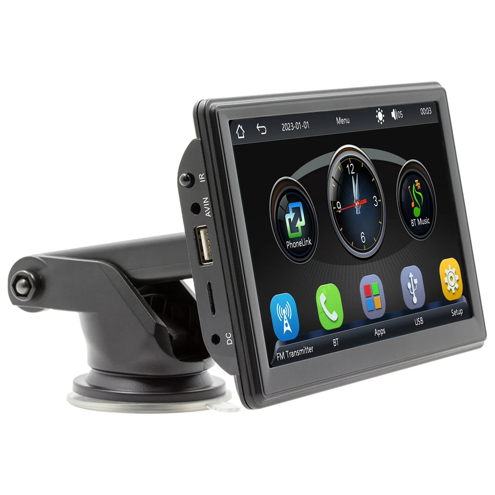 

Portable 7'' HD Screen Car MP5 Player Supports CarPlay Android AHD Reverse Camera Smart Car Entertainment System FM Transmitter