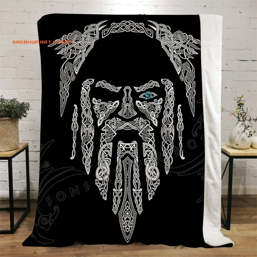 2026 3D Viking Pirate Blankets Fashion Viking Tattoo Blanket Home Vacation Casual Blanket Sofa Travel Office Fashion Throw Blank