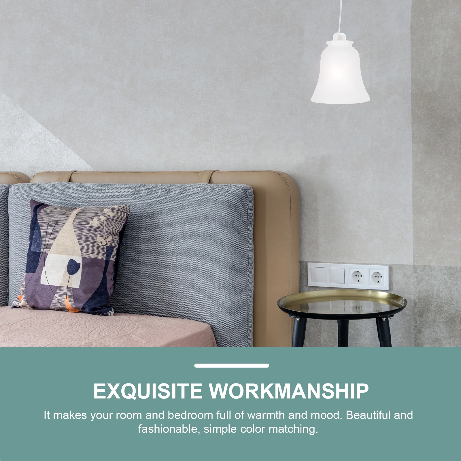 

Exquisite Glass Lampshade Decorative Nordic Style Light Cover Accessory Safe Durable Easy Install Remove Home Decoration