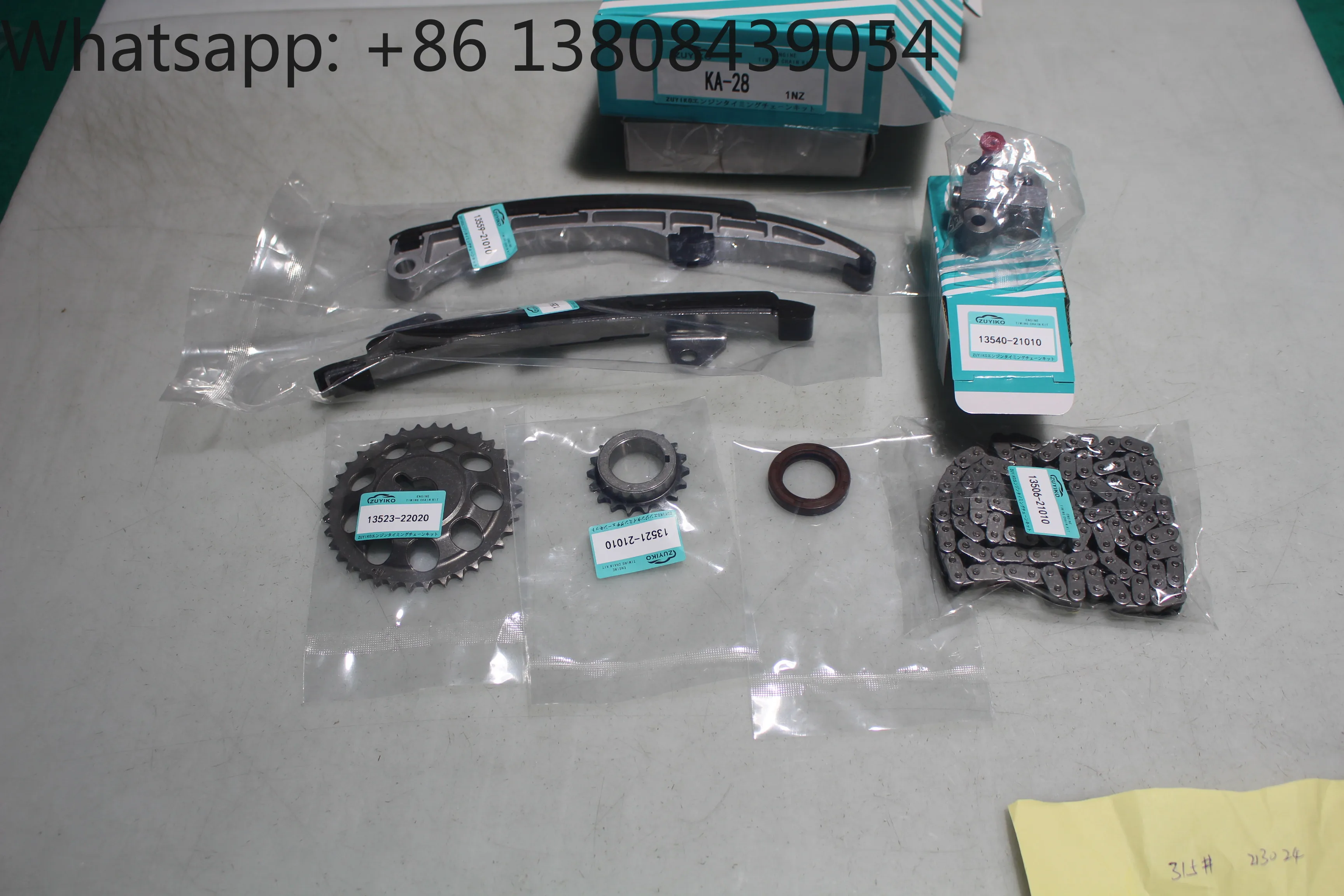 1nz Timing Chain Kit for toyota yaris Vios Vizt Platz Funcargo Premio 1996-2005 1NZ-FE Engine 13506-21010 13540-21010 KA-28