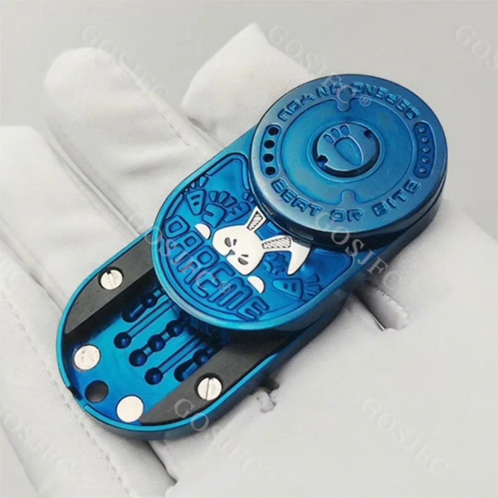 Rabbit Mix Blue Composite Push Slider Stress Relief Toy Office Desk Accessories Fidget Spinner Fidget Slider