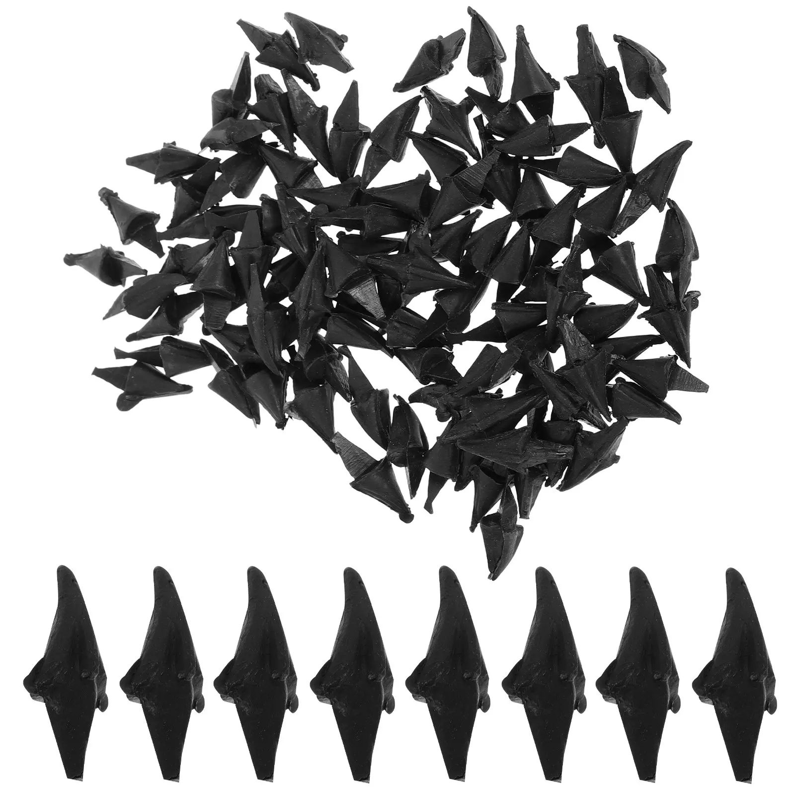100Pcs Yellow Chicken Beak DIY Plastic Safety Mouth Crafts Accessories for Realistic Bird Mouth Handmade Projects