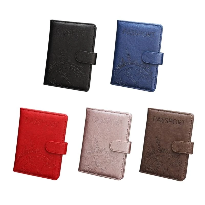 G5AE Practical PU Leather Travel Document Blocking Cover Cards HolderKeep Your Safe and Secure