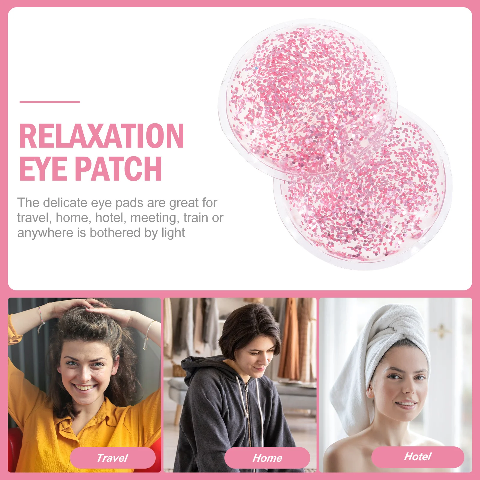 

2Pcs Cold Compress Eye Masks Durable Ice Cooling Patches Hot Therapy Relaxing Blindfolds Sleep Aid Travel Home Use