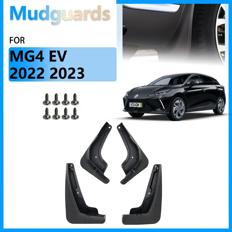 

ABS Mud Flaps For MG 4 MG4 EV 2023 2022 Mulan Hatchback Accessories Mudguards MudFlaps Car Front Rear wheel Splash Guards Fender