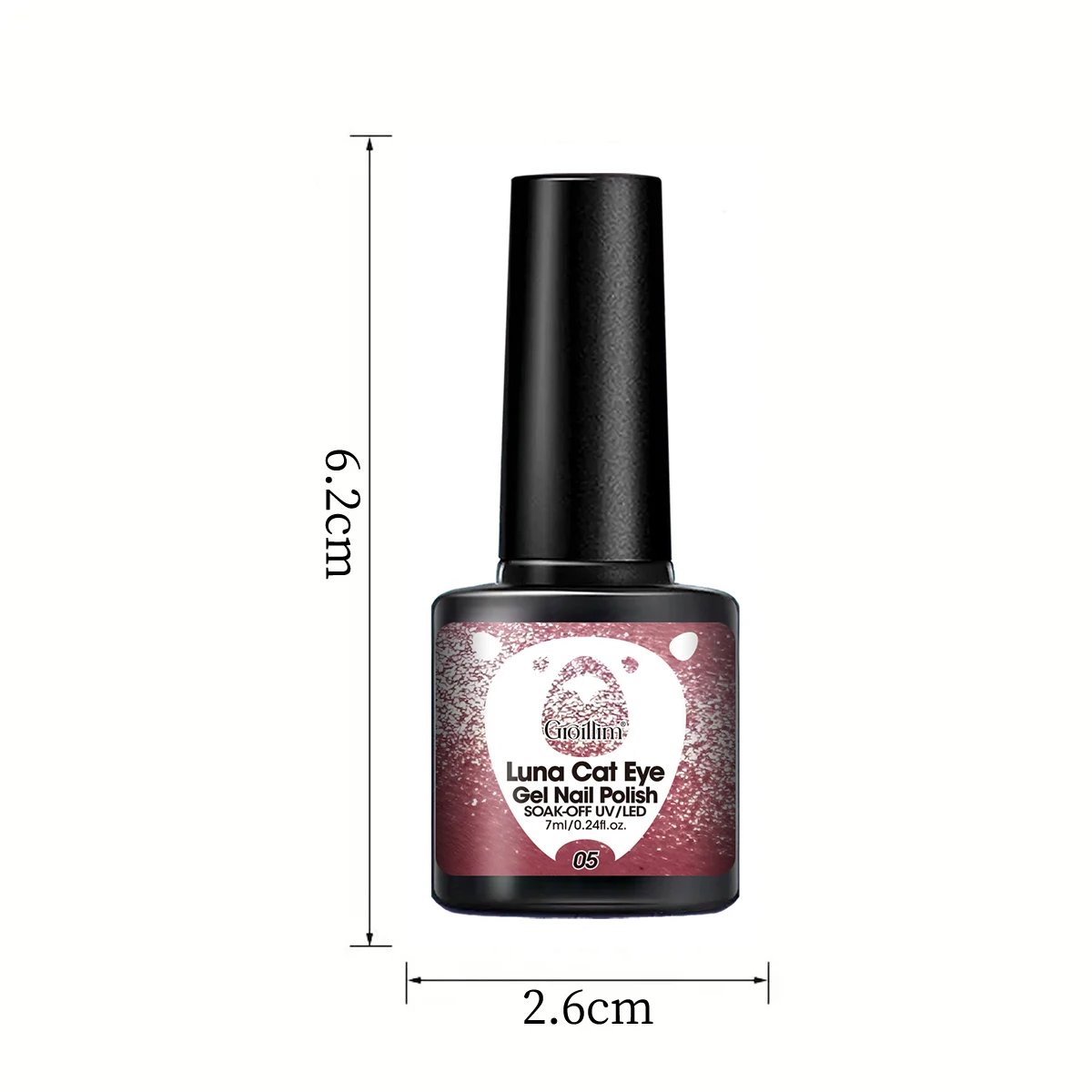 Groillim – vernis à ongles magnétique Moon White Cat Eye, bouteille unique, nécessite une éclairage UV/LED, qualité salon, clair de lune à la mode