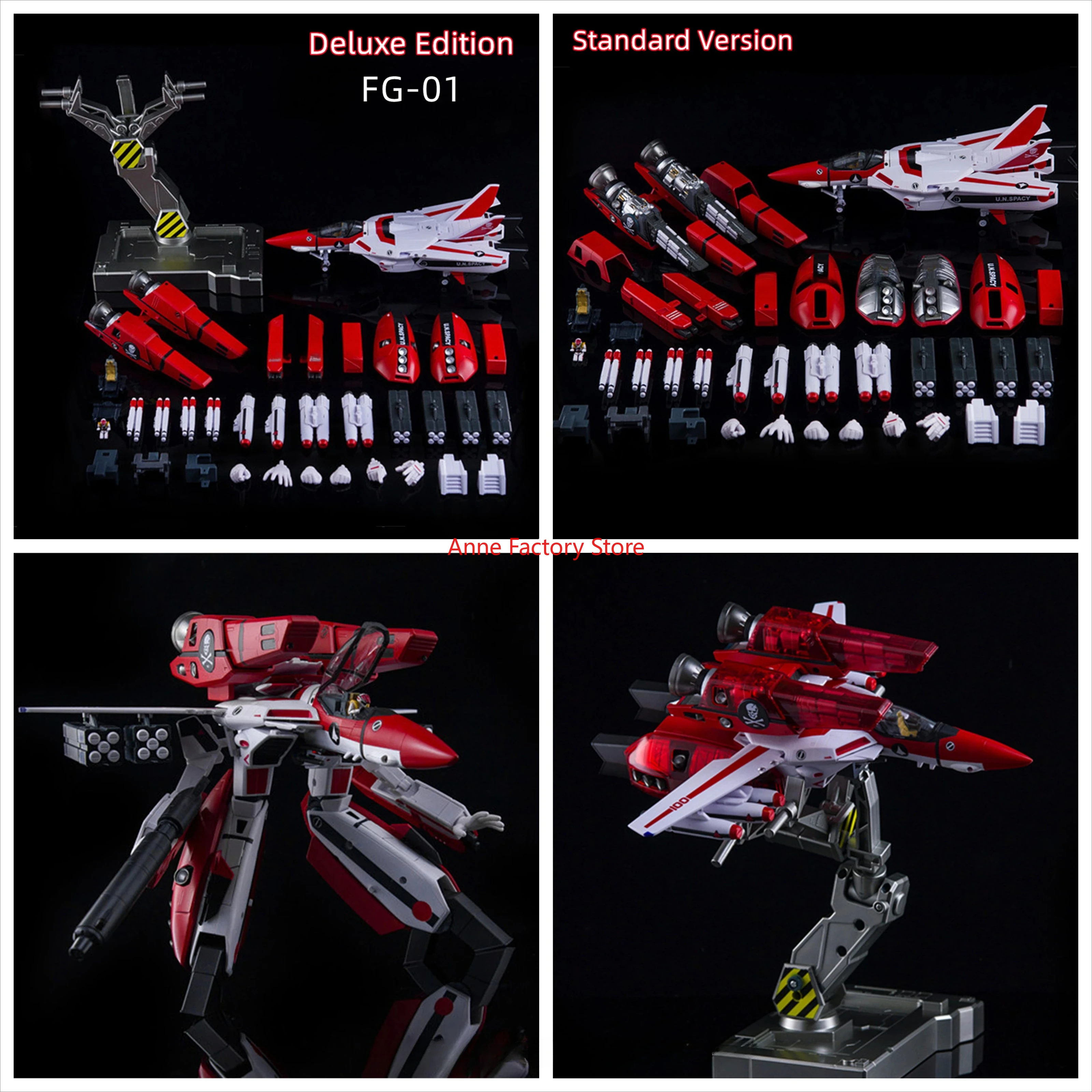 

[В НАЛИЧИИ] Трансформируемая фигурка робота Jetfire Skyfire KO VF-1S Standard Luxury Version из сплава и ПВХ (модель FG-01)