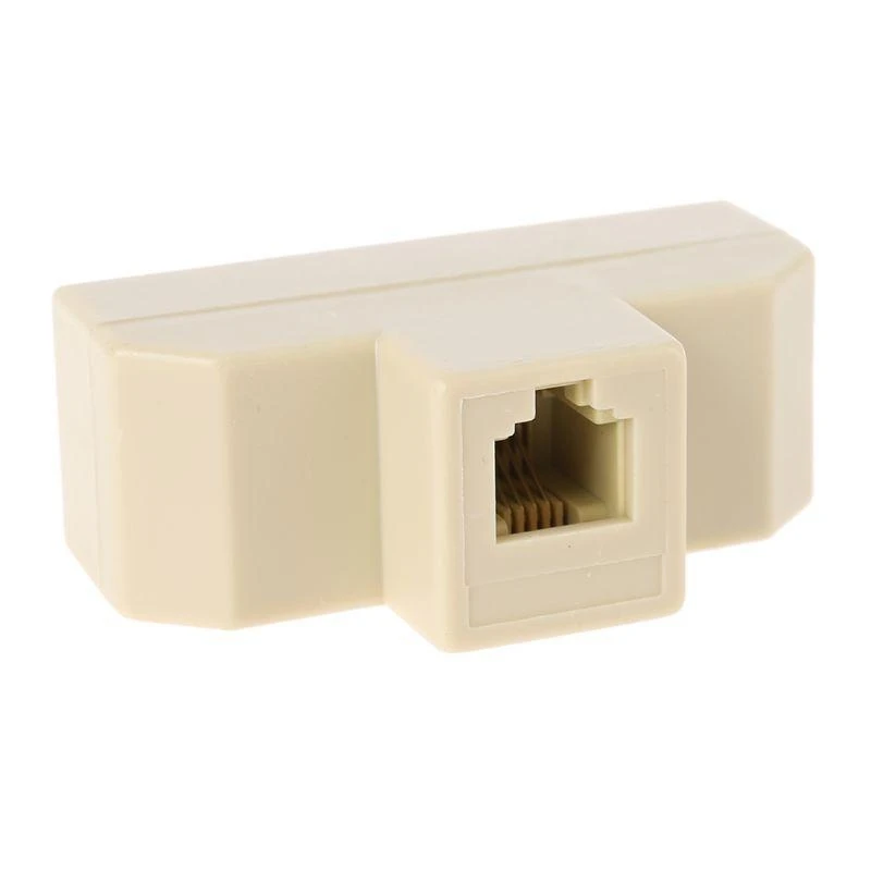 62KA 1pc RJ11 Splitter 4 Way Adapter 1 untuk M ke 4 F RJ-11 6P4C Splitter