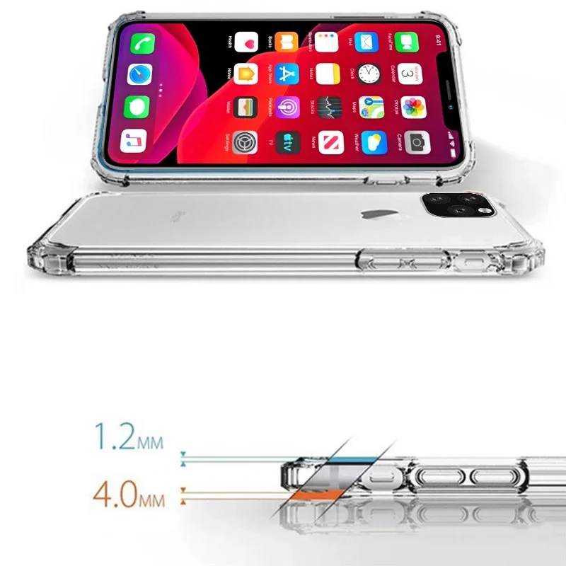Crystal Clear Soft TPU Case for Iphone 16 15 13 Pro Max 16e 14 plus 12 11 Pro XR X XS Anti-Slip Protective Cover for Iphone 14 image 4