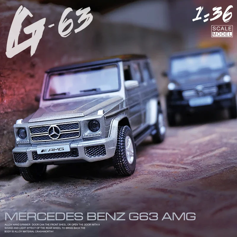

1:36 Benz G63 AMG Alloy Car Model Diecast Metal Off-Road Vehicle Toy High Simulation Supercar Collection Birthday Gift for Boys
