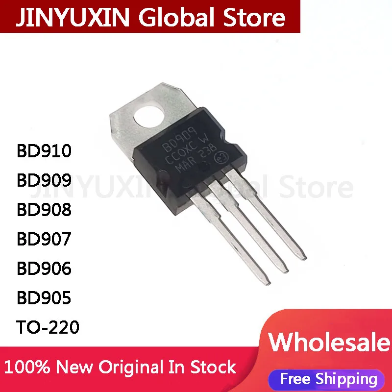 5Pcs BD910 BD909 BD908 BD907 BD906 BD905 TO-220 IC Chip Wholesale