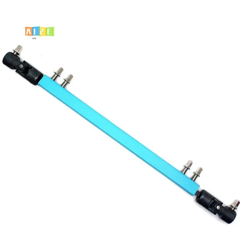 A12E-Double Kick Drum Pedal Drive Shaft Steel Bass Drum Pedal Linkage Connector ,Blue Durable Easy Install