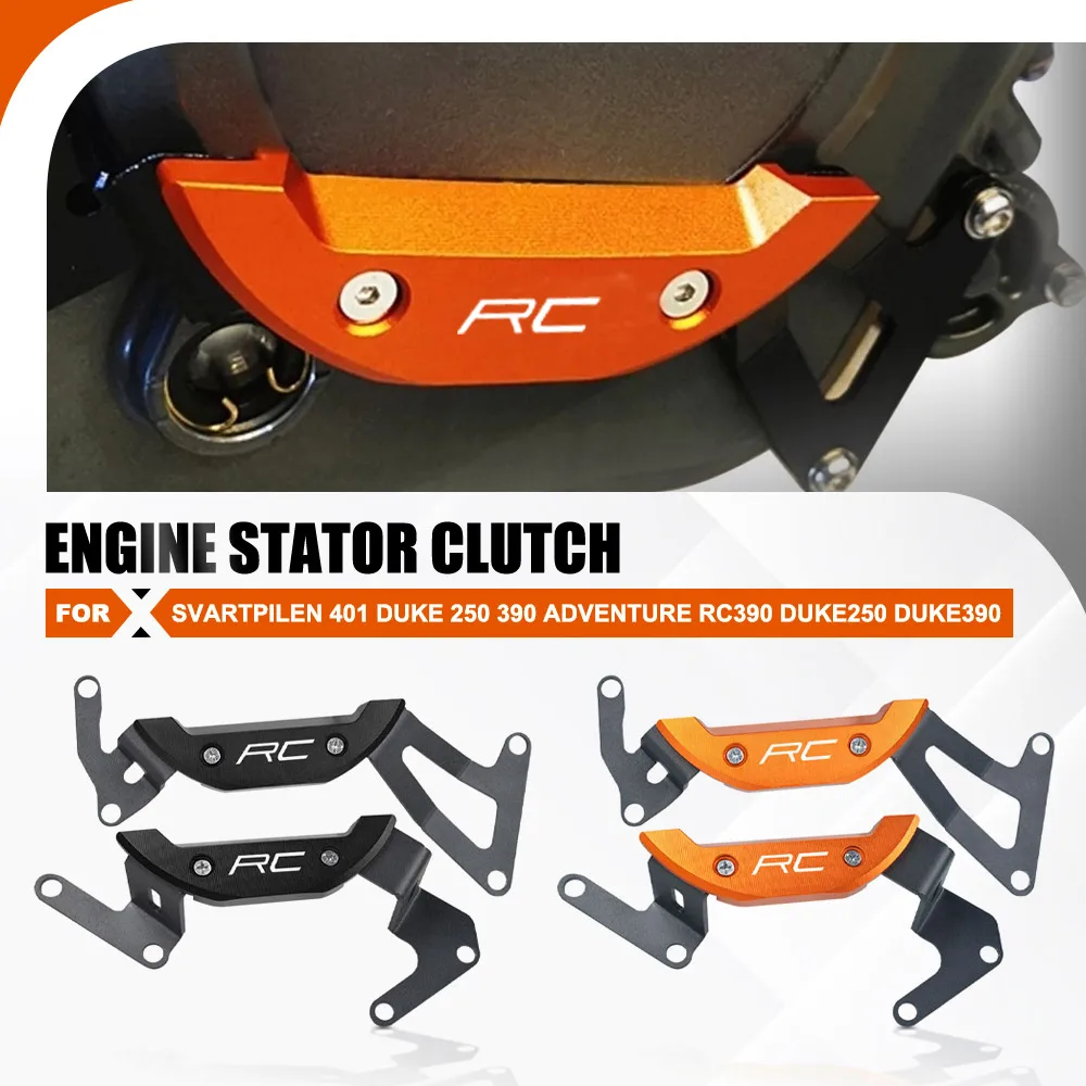 

For Svartpilen 401 DUKE 250 390 Adventure RC390 DUKE250 DUKE390 Engine Case Guard Stator Slider Crash Clutch Protection Cover