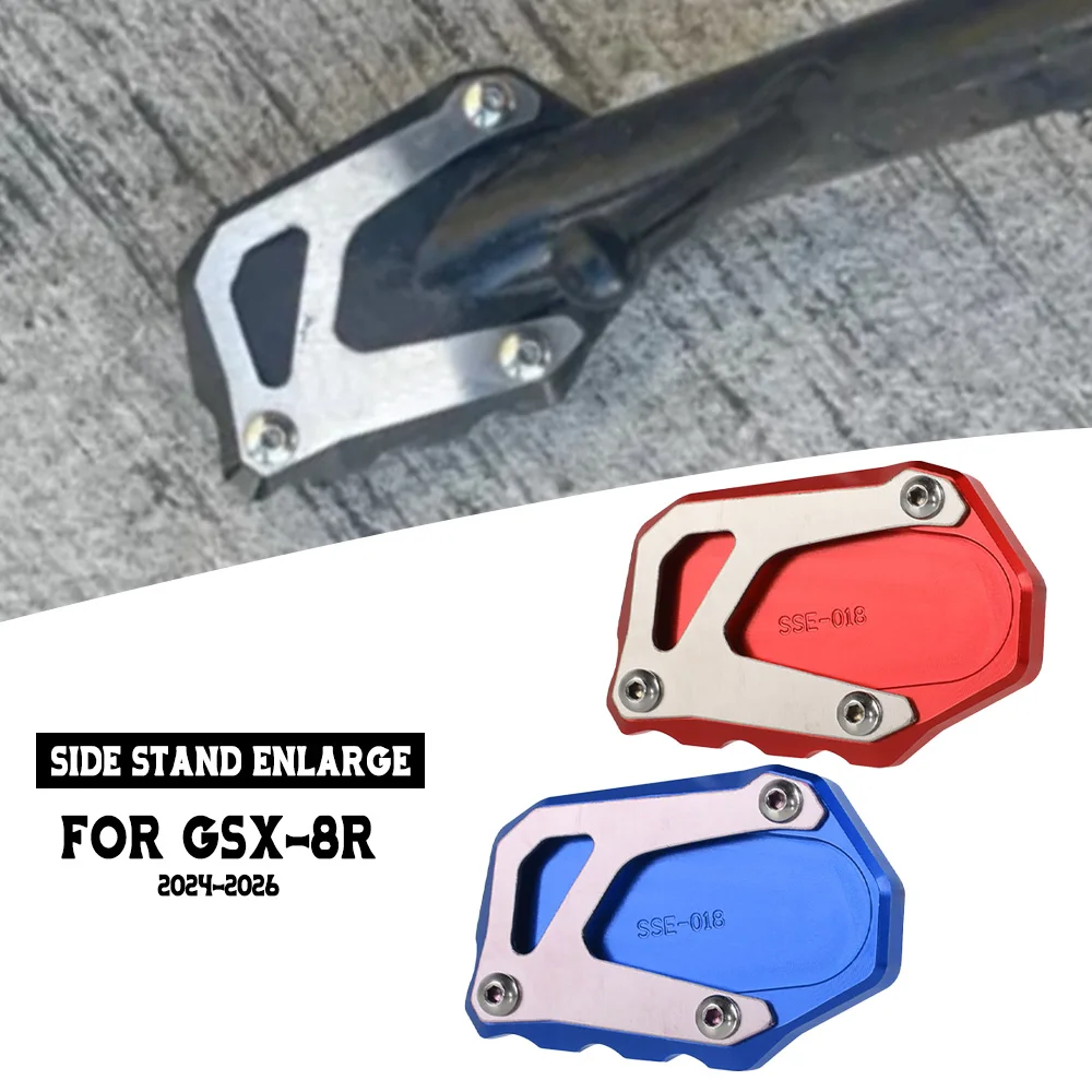 

Motorcycle Side Stand Enlarge Extension For Suzuki GSX-8R GSX8R 2024 2025 2026 Kickstand Foot Pad Support GSX 8R Accessories